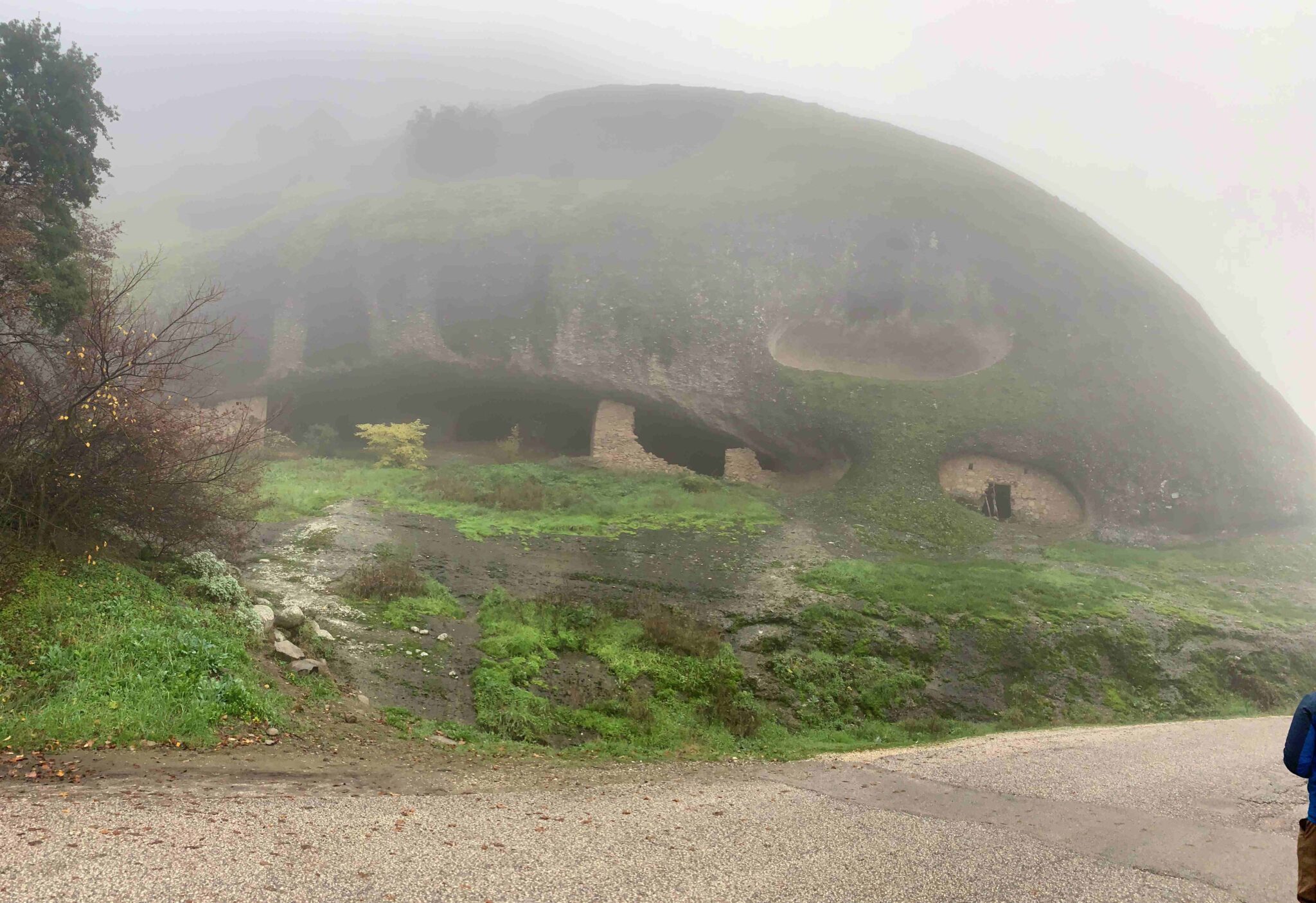 4 Monasteries Hermit Caves And World Cup A Wonderful Day In Meteora   Hermit Caves At Bottom Of Hill  2048x1405 