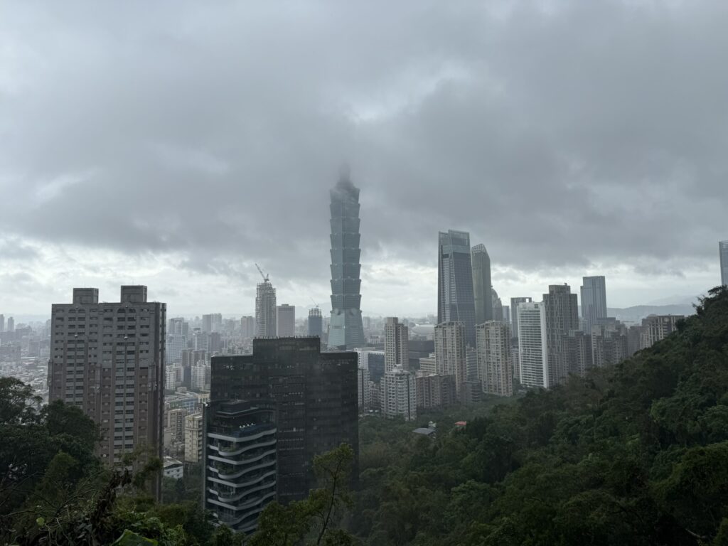 Landscape shot of Taipei 101 from Elephant Mountain