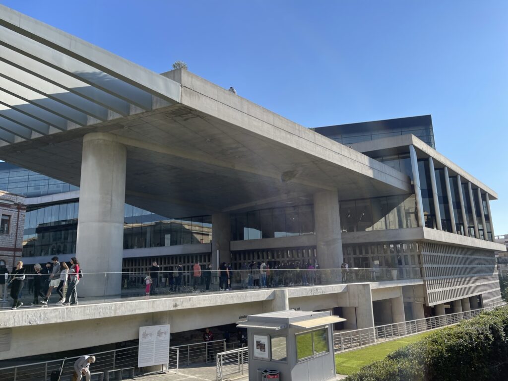 Exterior shot of Acropolis Museum